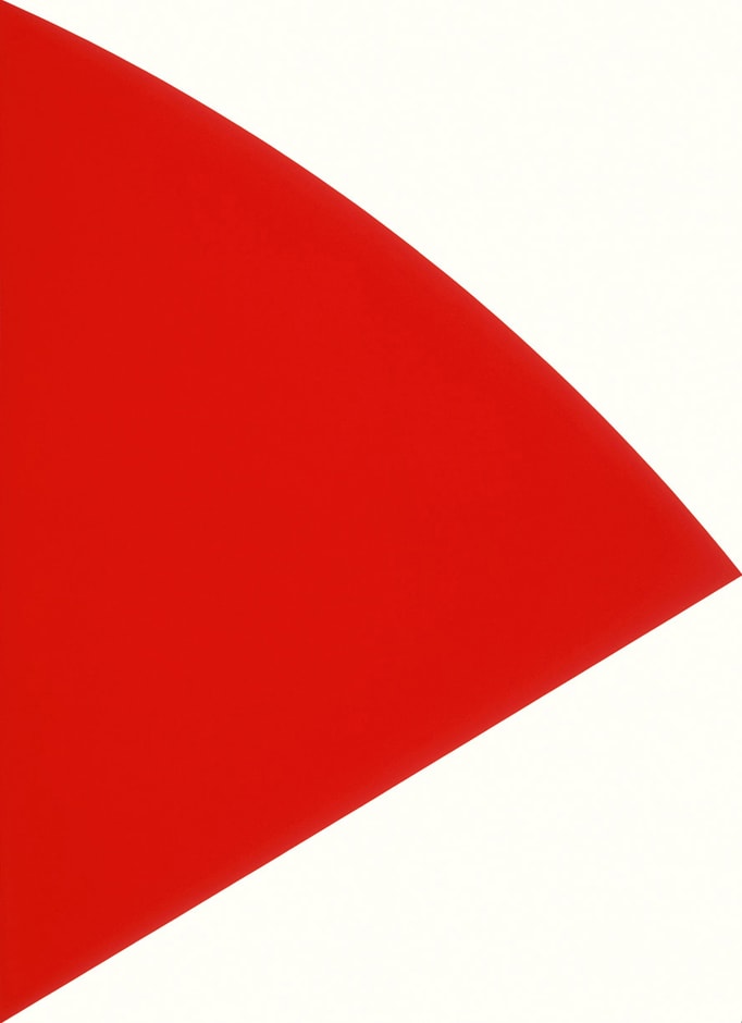 Red Curve 1993-95, lithograph on Arches 88 paper edition of 130, this edition 130/130 64.1 x 48.9 cm (framed size) Provenance: from the collection of Ellsworth Kelly